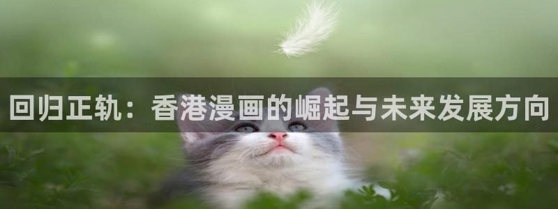 喵趣漫画app官网入口下载：回归正轨：香港漫画的崛起与未来发展方向
